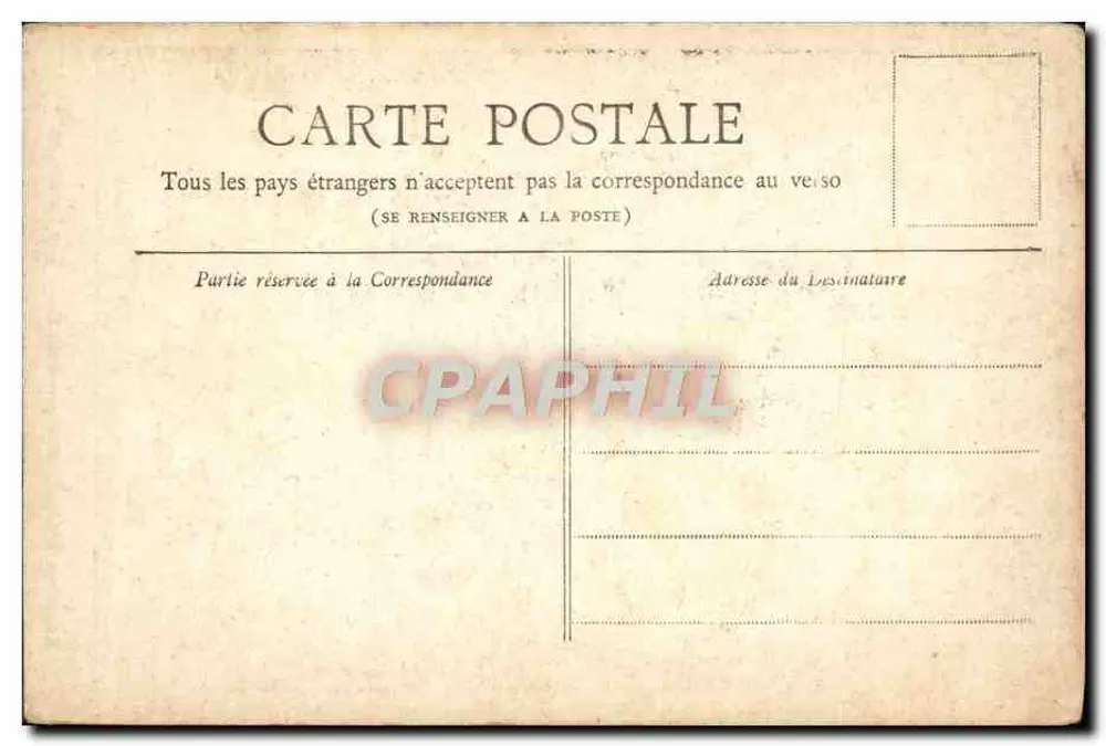 Les Invalides — Paris — Coleção Petit Journal - Verso