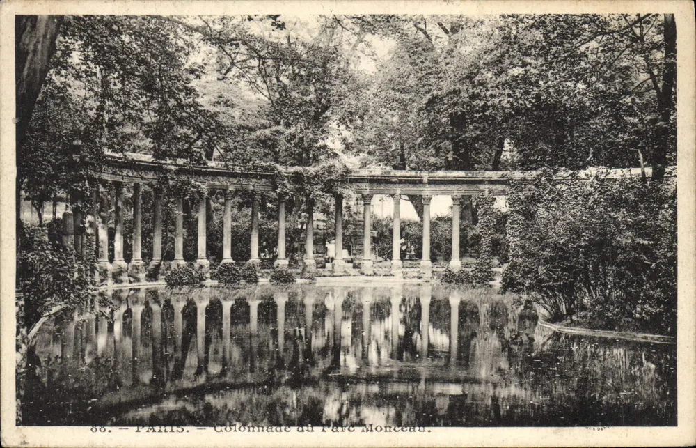 Colunata do Parc Monceau — Paris — editor V. L. P. - Frente