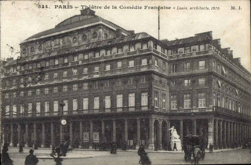 Paris — Théâtre de la Comédie Française — Louis, Architekt, 1876 — M. J. - Vorderseite