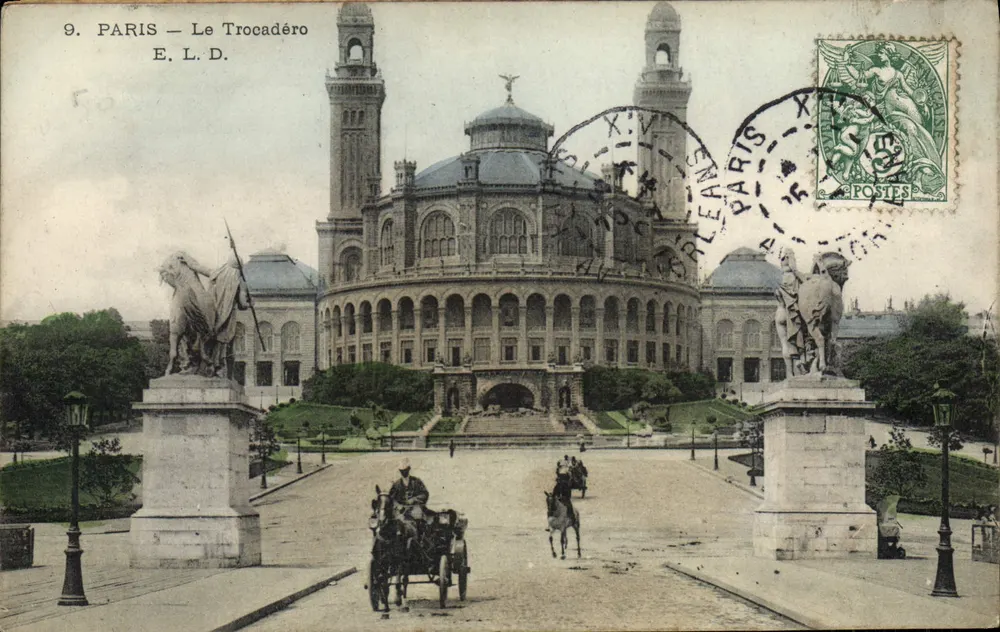 Paryż — Le Trocadéro — E. L. D. - Awers