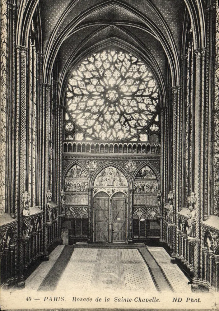Paris — Rosace da Santa Capela — ND Phot. - Frente