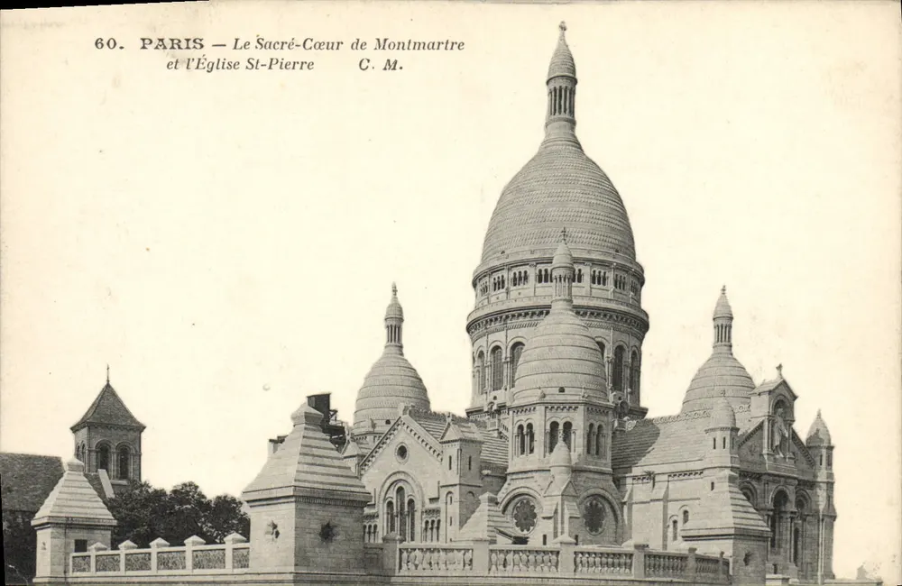 Paris — Der Sacré-Cœur von Montmartre und die Kirche Saint-Pierre — C. M. n°60 - Vorderseite