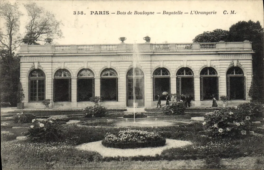 Paris - Bois de Boulogne - Bagatelle - Die Orangerie — C. M. — Nr. 358 - Vorderseite