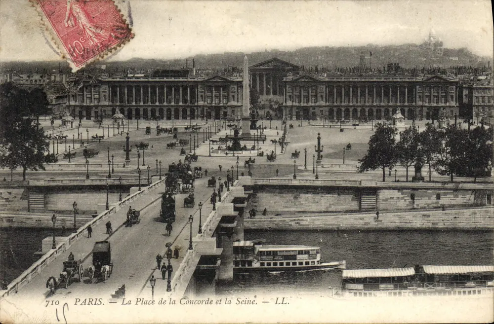 Paris — La Place de la Concorde und die Seine — LL. — N° 710 - Vorderseite