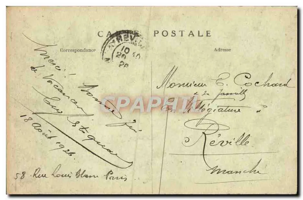 Paris — Place d'Anvers und der Sacré-Cœur von Montmartre — A. P. Nr. 384 - Rückseite