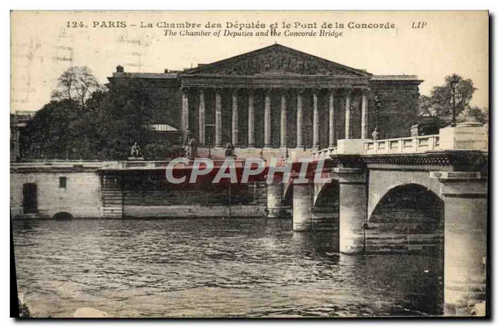PARIS — Die Kammer der Abgeordneten und der Brücke der Konkordanz — LIP - Vorderseite