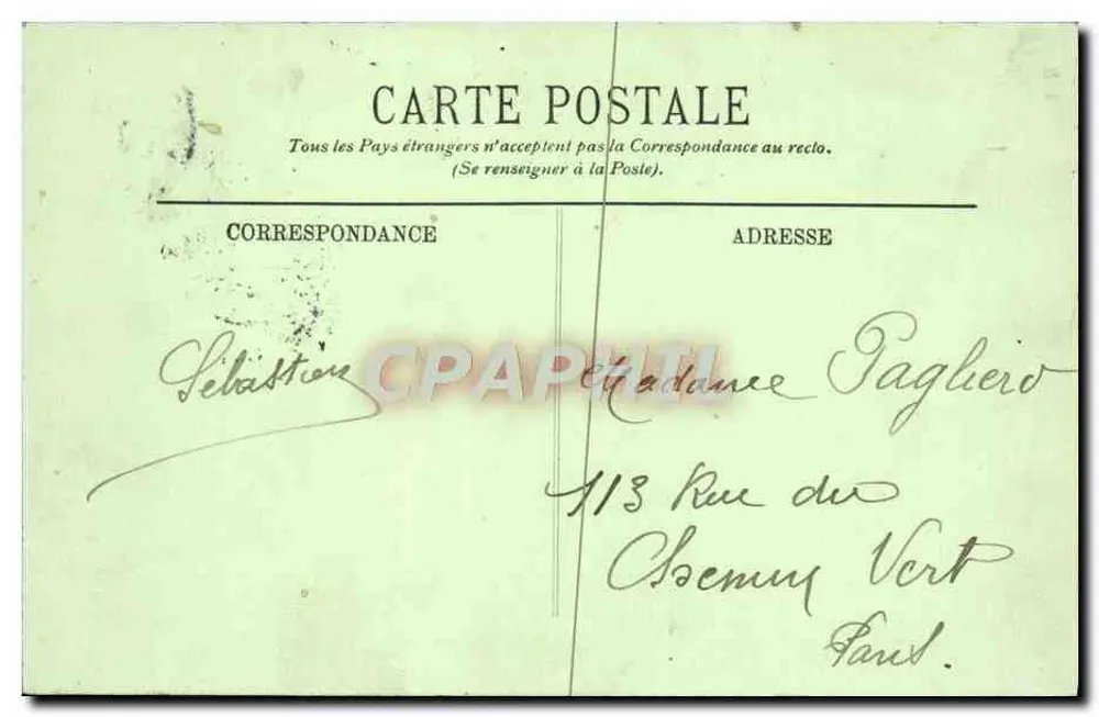 Paryż — Arc de Triomphe du Carrousel — LL, nr 45 - Rewers