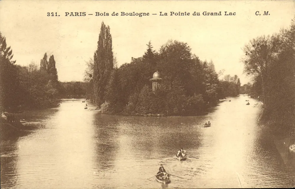 PARIS — Bois de Boulogne — La Pointe du Grand Lac — C.M. — Nr. 321 - Vorderseite