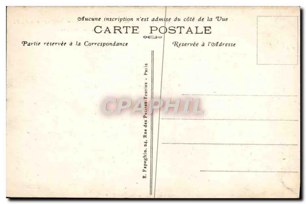 Paris — Der See im Bois de Boulogne — A.P. n°287 - Rückseite
