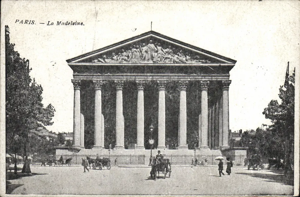 Paris — La Madeleine — Editor desconhecido, número de série não visível - Frente
