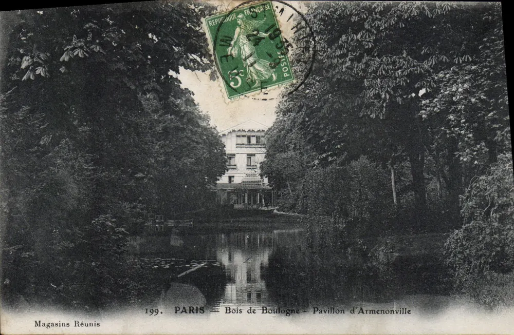 Paris - Bois de Boulogne - Pavillon d'Armenonville — Magasins Réunis, Nr. 199 - Vorderseite