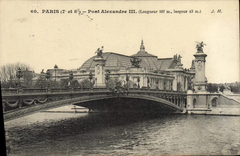 Paris (7e e 8e) — Pont Alexandre III — J. H. - Frente