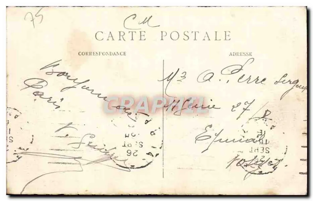 Paris – Palais de Luxembourg. Der Senat — J. H. — n° 189 - Rückseite
