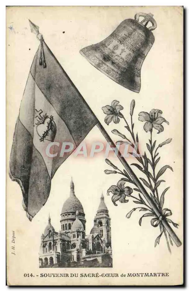 Heiliges Herz von Montmartre — Erinnerung an das Heilige Herz von Montmartre — J.H. Dépost n°014 - Vorderseite