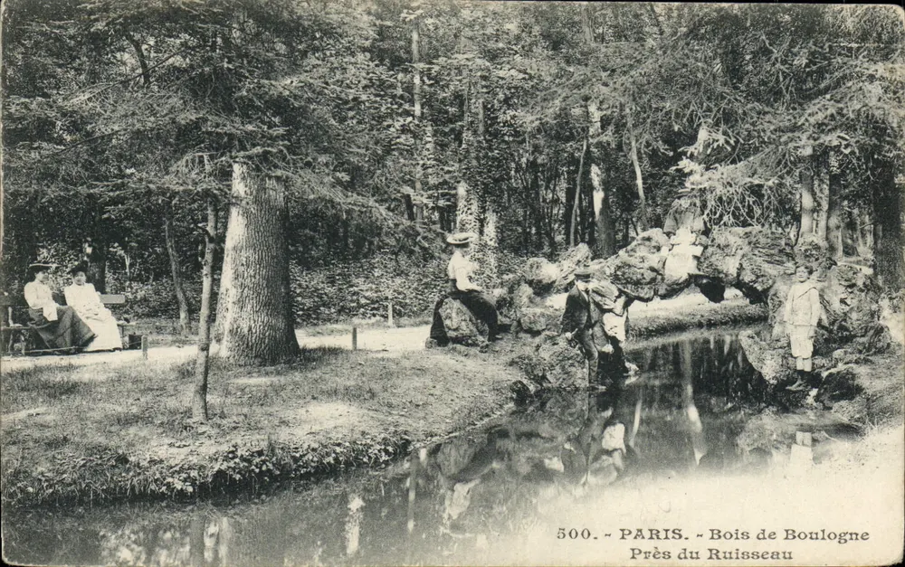 Wäldchen von Boulogne — Nahe dem Bach — 500. — PARIS - Vorderseite