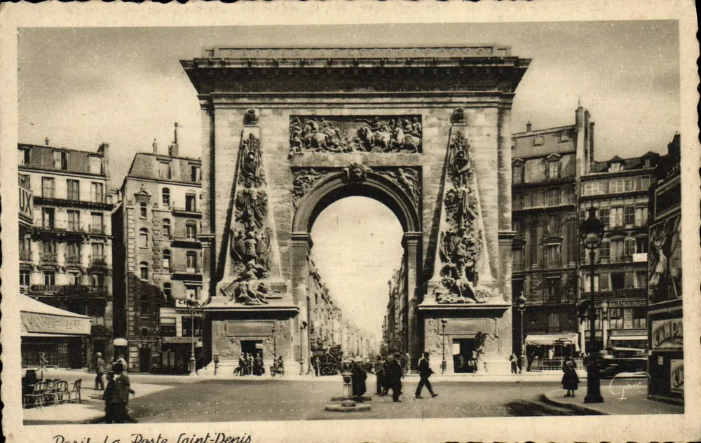 Paris - A Porta Saint-Denis — editor Photolux, n° 1104 - Frente