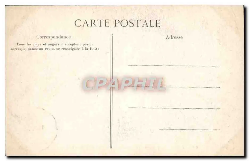 PARIS — Kammer der Abgeordneten — Eingang zur Cour d'Honneur — E.L.D. n°996 - Rückseite