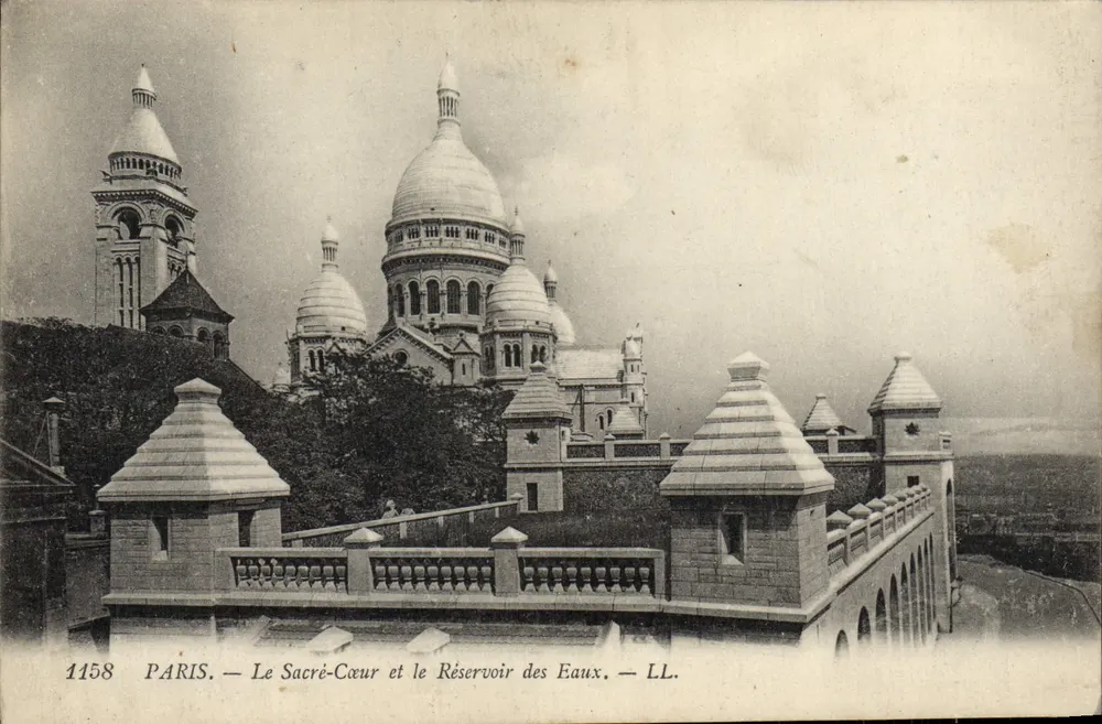 Paris — Der Sacré-Cœur und der Wasserreservoir — LL. — Nr. 1158 - Vorderseite