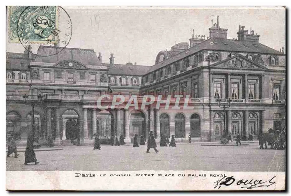 Paris — Der Conseil d'État, Place du Palais Royal — Douces - Vorderseite