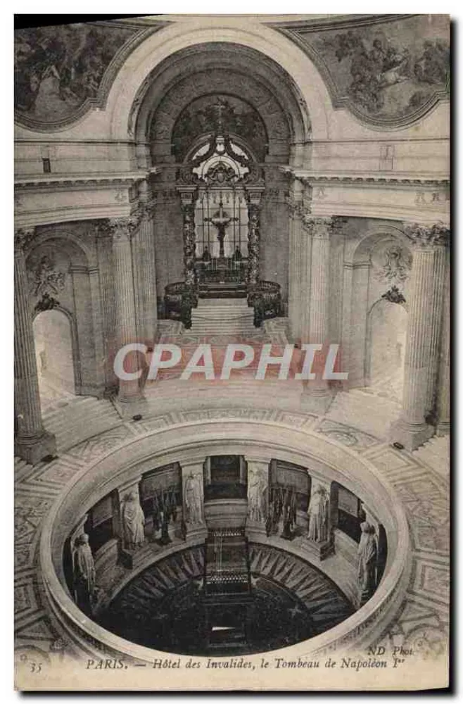 Paris — Hôtel des Invalides, das Grab von Napoleon I — ND Phot. - Vorderseite