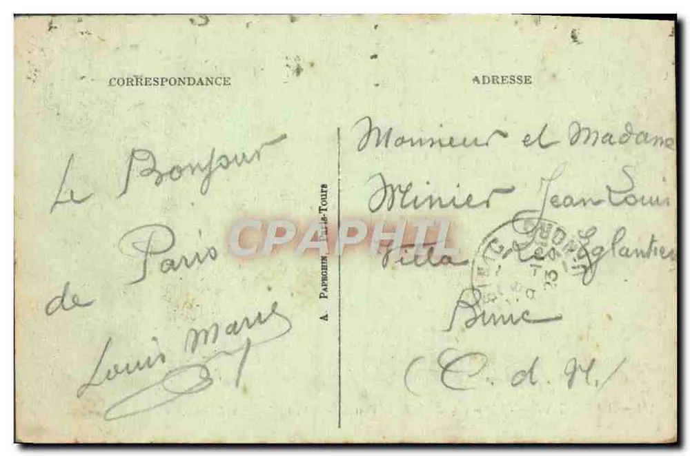 Paris (XVIe) — Die Avenue du Bois de Boulogne — A.P. - Rückseite