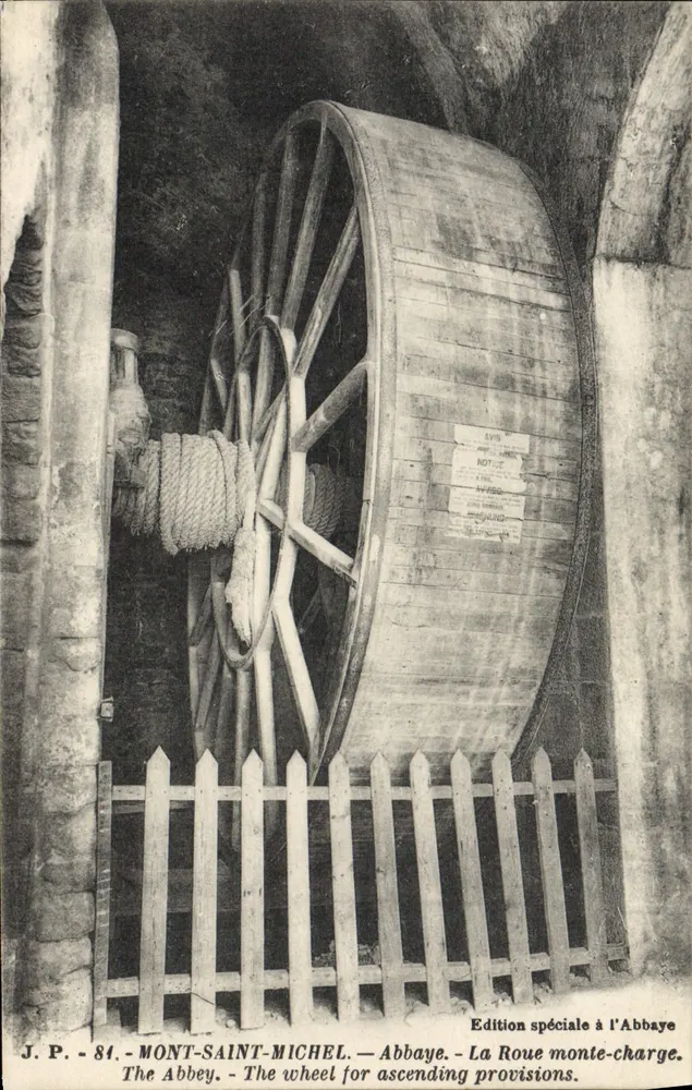 Mont-Saint-Michel — Roda de elevação — J.P. - 84 - Frente