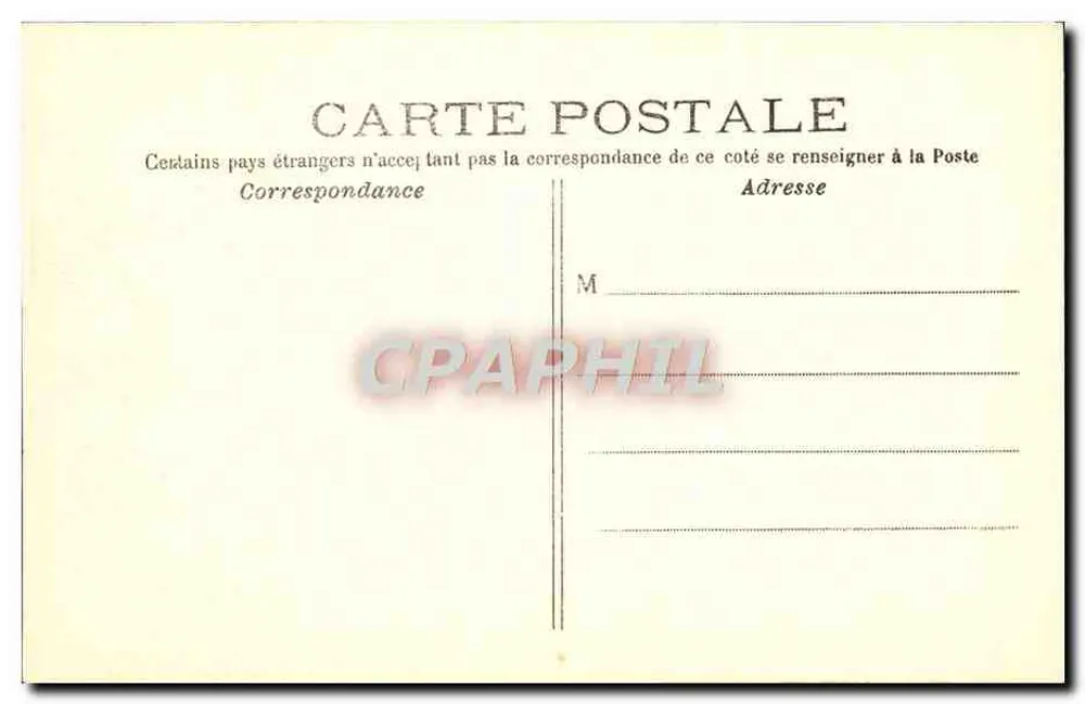 Paris — Chamber of Deputies, Pont de la Concorde — Verlag: Paris — Nr. 20 - Rückseite