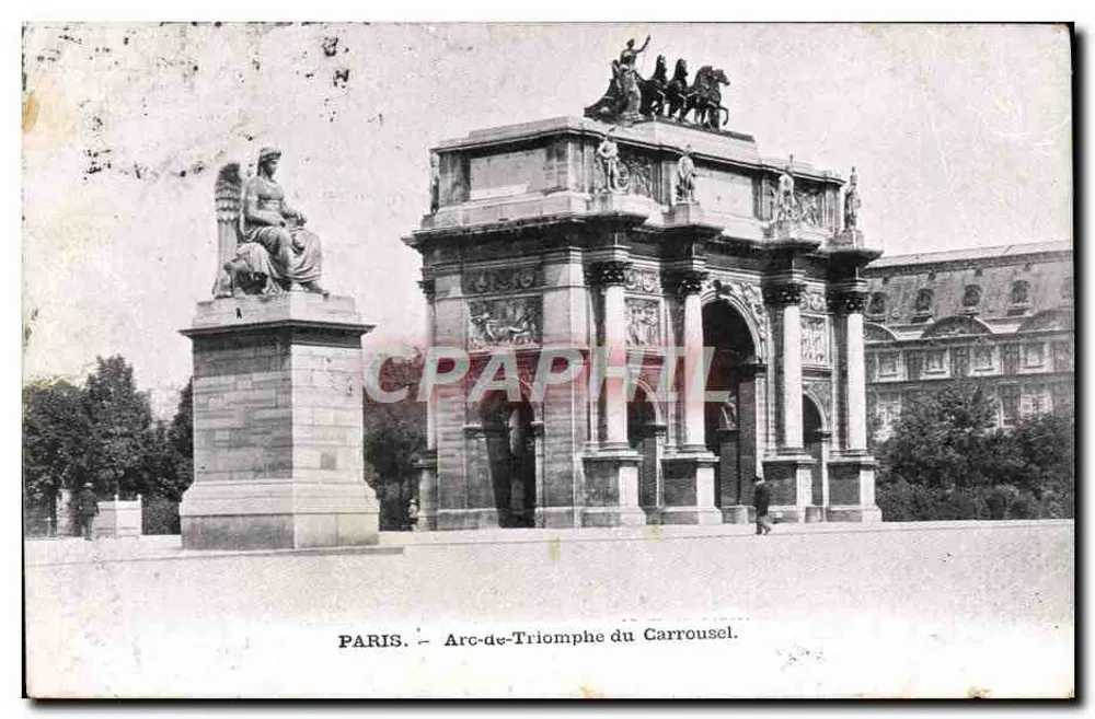 Paris — Arco do Triunfo do Carrousel — editor não identificado - Frente