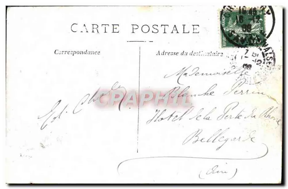 Paris — Arco do Triunfo do Carrousel — editor não identificado - Verso