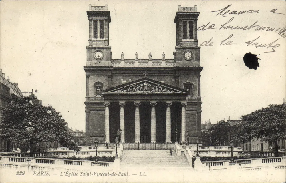 Paris — A Igreja de São Vicente de Paulo — LL, n° 229 - Frente