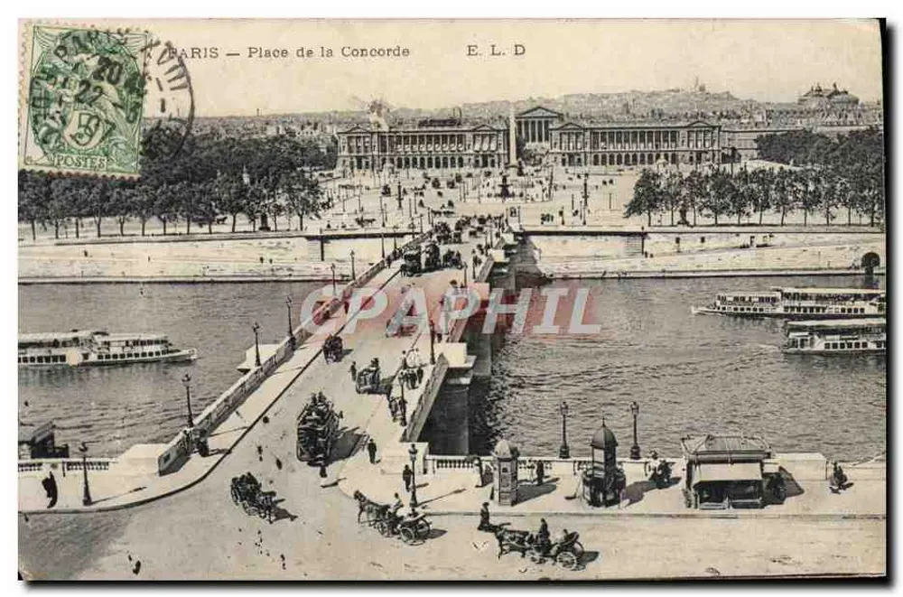 PARIS — Place de la Concorde — E.L.D - Frente