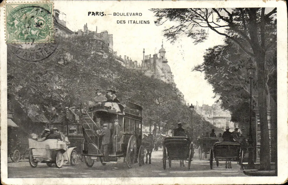 Parigi — Boulevard des Italiens — editore non visibile - Recto