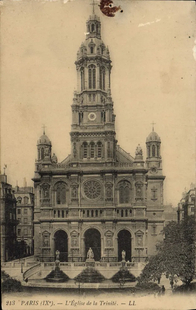 Paris (IXe) — L'Église de la Trinité — LL, n° 213 - Frente