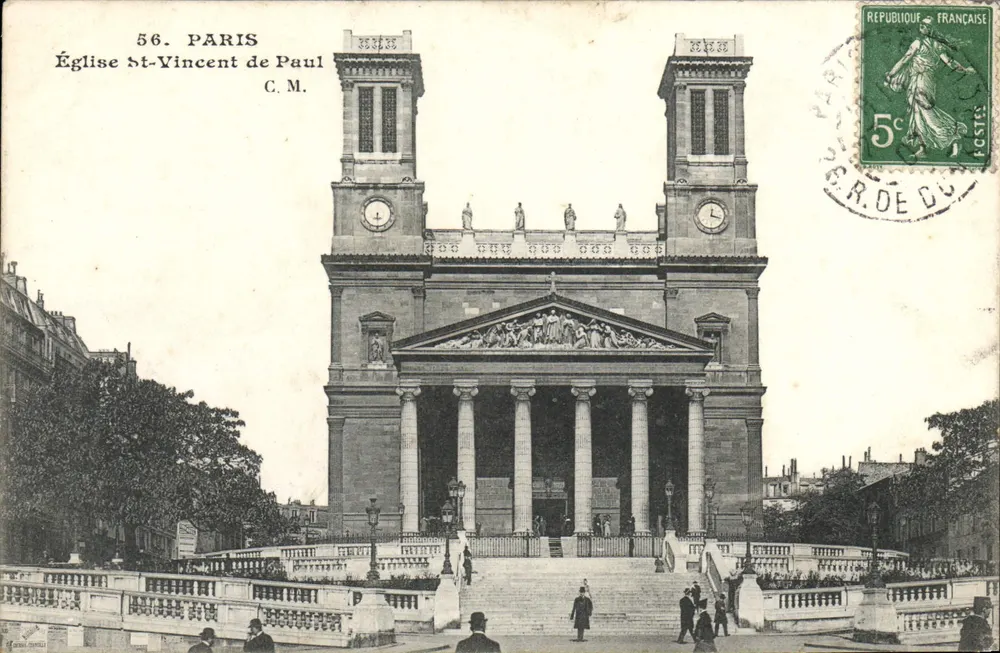 Igreja de São Vicente de Paulo — Paris — C.M. n°56 - Frente
