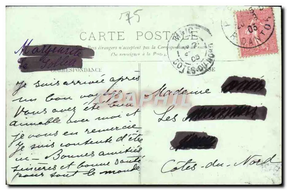 PARIS — O Grande Palácio — LL. n°28 - Verso
