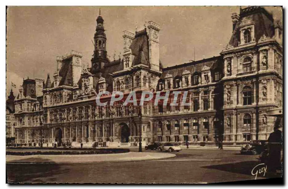 Hôtel de Ville de Paris — Panoramablick — Verlag GUY, n° 183 - Vorderseite