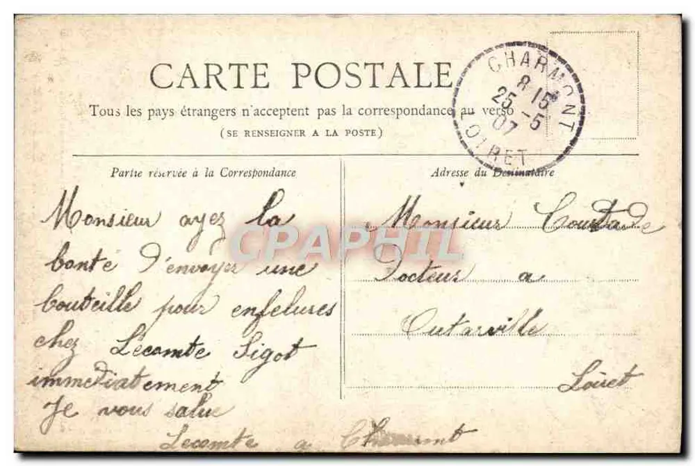 Les Invalides — Paris — Coleção Petit Journal - Verso
