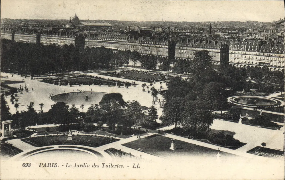 Paris - O Jardim das Tuileries — LL, n° 693 - Frente