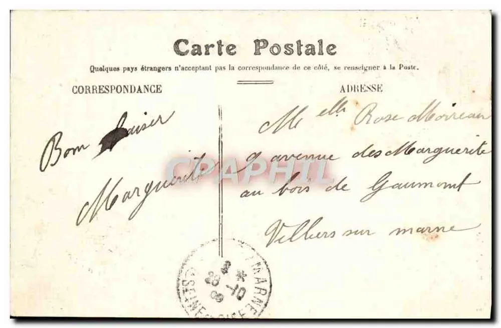 PARIS — El Trocadéro — Editor: Sizot, n° 1372 - Reverso