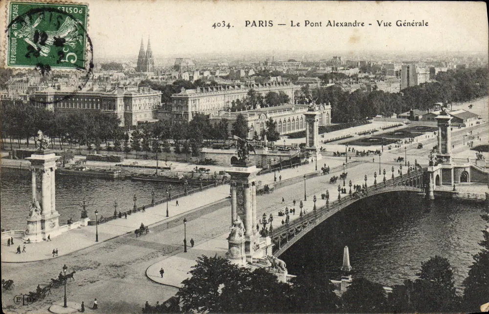 PARIS — O Ponte Alexandre - Vista Geral — Editor E.T. n°4034 - Frente