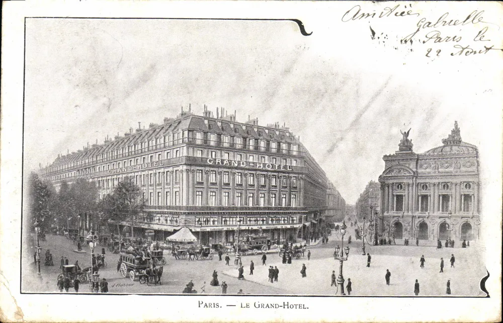 Paris — O Grand-Hôtel — J. Hulson - Frente