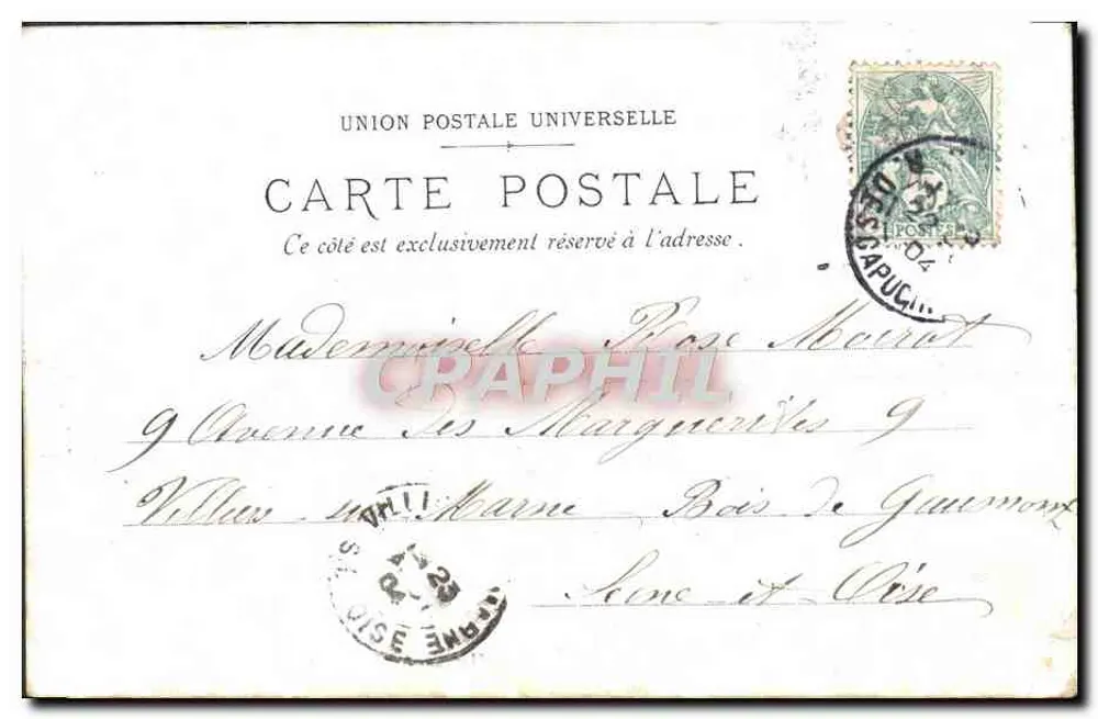 Paris — O Grand-Hôtel — J. Hulson - Verso
