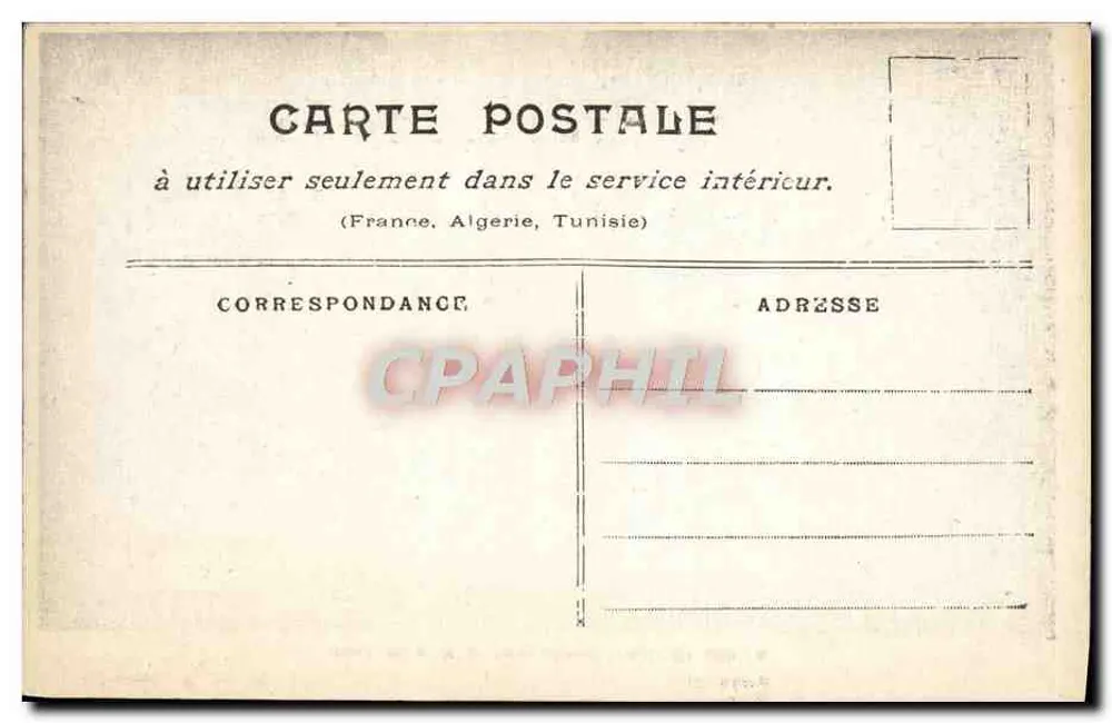 Paris inundado — Janeiro 1910 — Rue de Lille - Verso