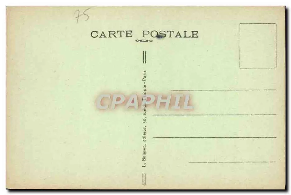 Sacré-Cœur von Montmartre — Erinnerung an den Sacré-Cœur von Montmartre — J. H. Déposé, n° 014 - Rückseite