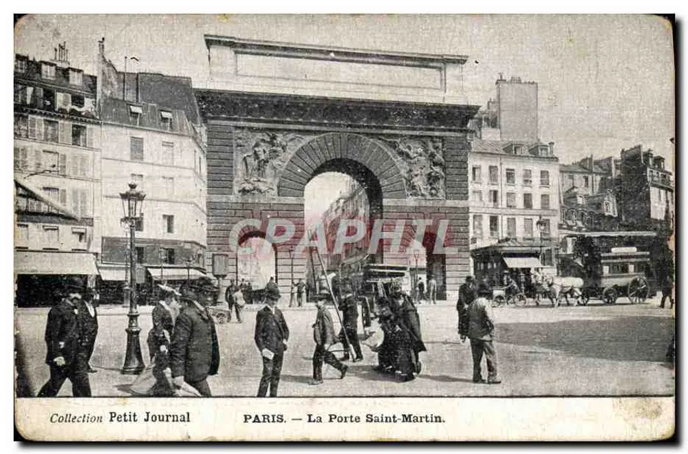 Paris — A Porta Saint-Martin — Coleção Petit Journal - Frente