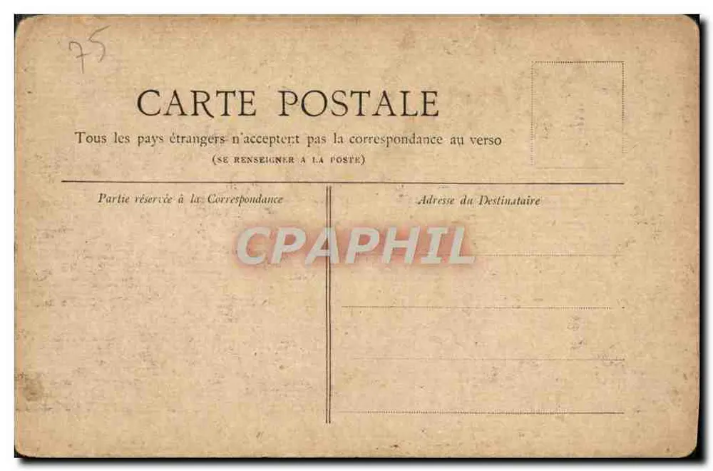 Paris — A Porta Saint-Martin — Coleção Petit Journal - Verso