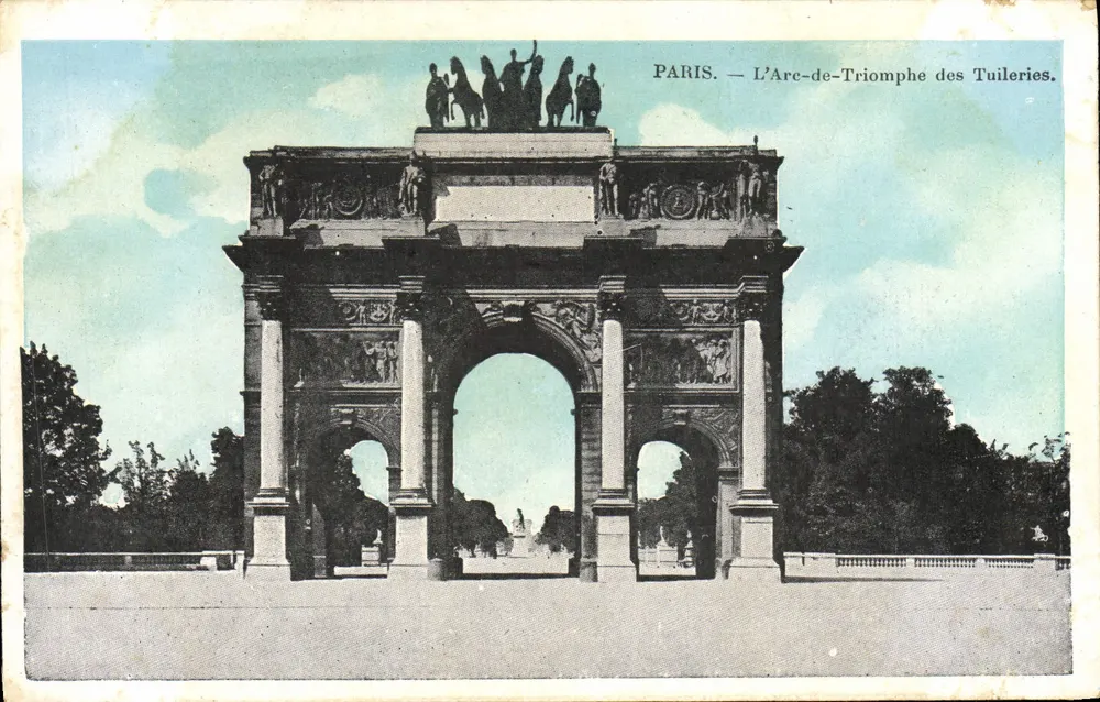 Paryż — Arc de Triomphe Tuileries — J.C. Paryż - Awers