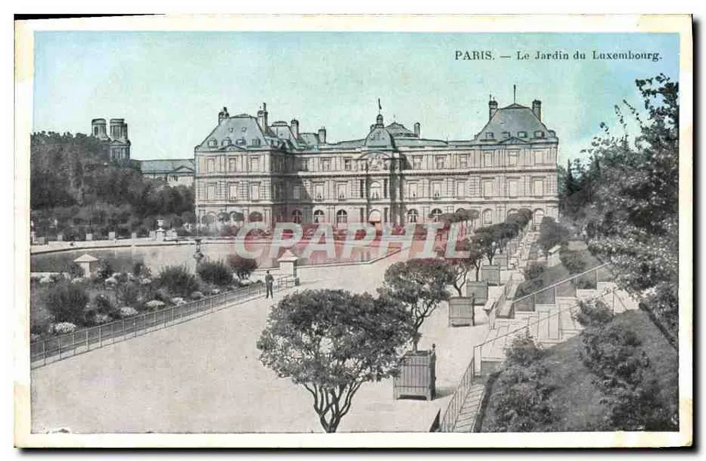 Paris — O Jardim do Luxembourg — J.C. Paris - Frente