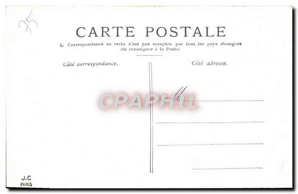 Paris — Die Bastille und die July-Säule — J.C. Paris - Rückseite