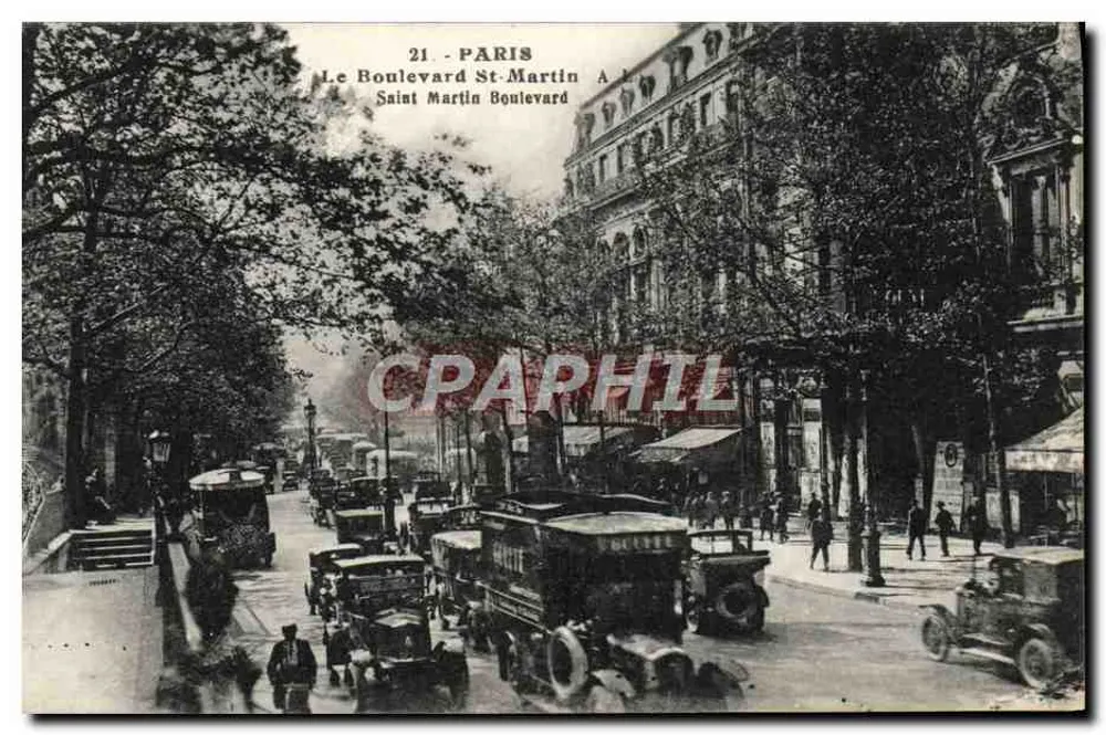 Paris — O Boulevard Saint-Martin - Frente